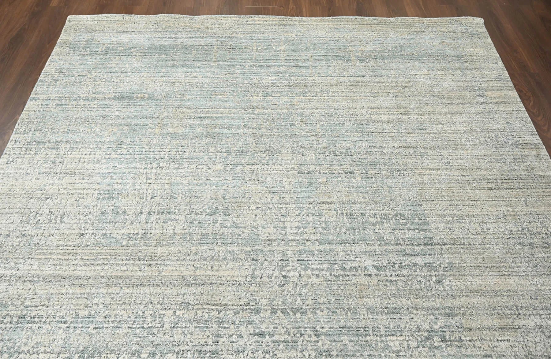 8x10 Green Hand Knotted 100% Wool Modern & Contemporary Area Rug ...
