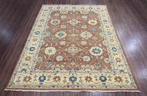 2' 6''x9' 1'' Brown Beige Sage Color Hand Knotted Persian 100% Wool Traditional Oriental Rug