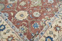 9' 9''x13' 10" Brown Beige Sage Color Hand Knotted Persian 100% Wool Traditional Oriental Rug