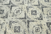 9' 11"x13' 10" Tone On Tone Gray Color Hand Knotted Persian 100% Wool Modern & Contemporary Oriental Rug