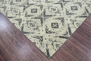 Multi Size Tone on Tone Gray Hand Knotted 100% Wool Turkish Oushak Modern & Contemporary Oriental Area Rug