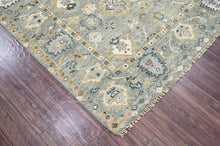 Multi Size Gray, Light Gold Hand Knotted 100% Wool Turkish Oushak Traditional Oriental Area Rug