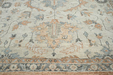 8x10 LoomBloom Beige Hand Knotted 100% Wool Turkish Oushak Arts & Crafts Oriental Area Rug