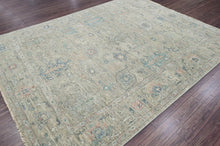 8x10 LoomBloom Muted Earth Tones Color Hand Knotted 100% Wool Turkish Oushak Traditional Oriental Area Rug Light