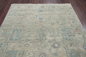 8x10 LoomBloom Muted Earth Tones Color Hand Knotted 100% Wool Turkish Oushak Traditional Oriental Area Rug Light