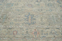 8x10 LoomBloom Muted Earth Tones Color Hand Knotted 100% Wool Turkish Oushak Traditional Oriental Area Rug Light