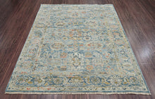 8x10 LoomBloom Aqua Hand Knotted 100% Wool Traditional Oriental Area Rug