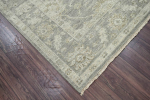 7' 8''x9' 10" Gray Beige Color Hand Knotted Persian 100% Wool Traditional Oriental Rug
