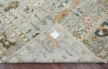 Multi Size Gray LoomBloom Hand Knotted Traditional All-Over Oushak 100% Wool Oriental Area Rug
