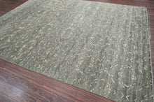 9x12 Gray LoomBloom Hand Knotted Transitional All-Over Oushak 100% Wool Oriental Area Rug