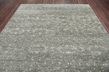 9x12 Gray LoomBloom Hand Knotted Transitional All-Over Oushak 100% Wool Oriental Area Rug