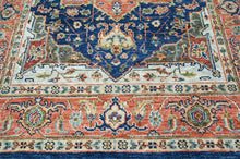 6x9 Navy LoomBloom Hand Knotted Arts & Crafts Oushak 100% Wool Oriental Area Rug
