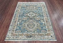 6x9 Blue LoomBloom Hand Knotted Arts & Crafts Oushak 100% Wool Oriental Area Rug
