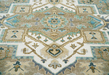 12x15 Palace Beige, Tan Color Hand Knotted LoomBloom Muted Turkish Oushak 100% Wool Transitional Oriental Area Rug - Oriental Rug Of Houston