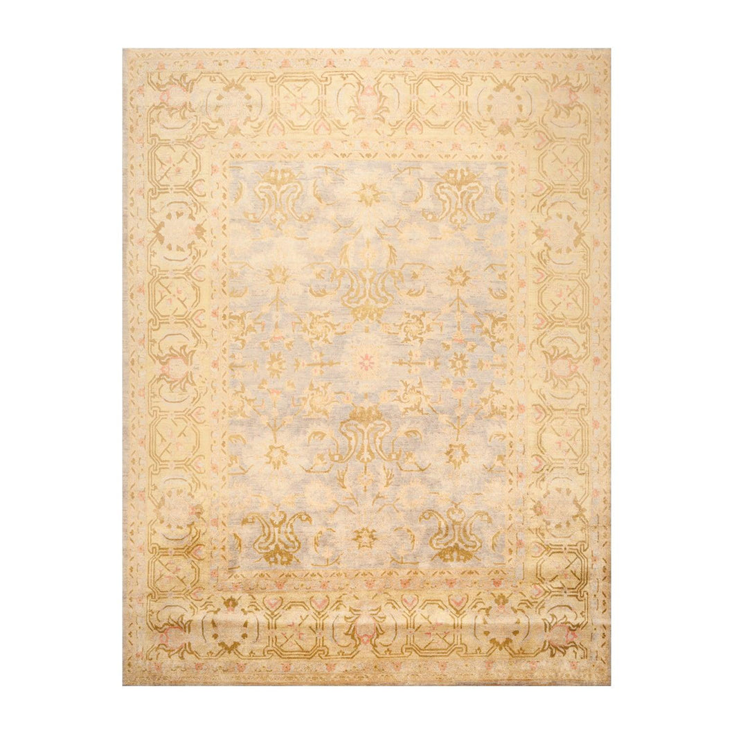 8' x 10' Hand Knotted Stone Wash Veg dyes Wool Traditional Area rug Gray - Oriental Rug Of Houston