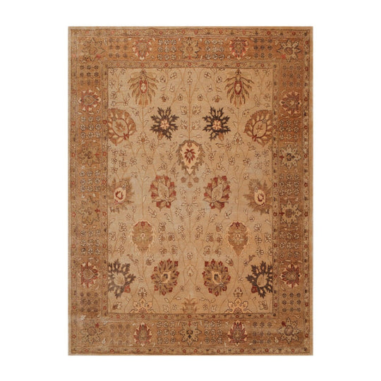 8’5" x 911" Hand Knotted Peshawar Stone Wash Traditional Oriental Area rug Beige