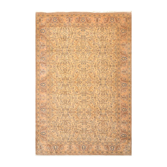 6'8" x 9'8" Hand Knotted Authentic Oushak 100% Wool Oriental Area Rug Beige