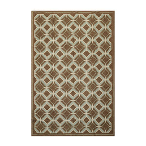 6' x 9'4" Hand Woven Portuguese French Aubusson Flat Weave Wool Area Rug Brown - Oriental Rug Of Houston