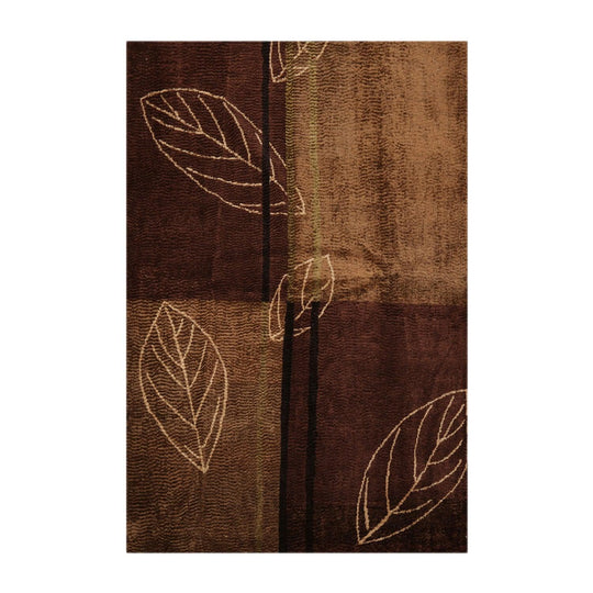 6'1" x 8'11" Hand Knotted Wool Authentic Turkish Modern Oriental Area Rug Brown