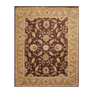 8' x 10' Handmade Wool Traditional Oriental Area rug 8x10 Traditional Brown - Oriental Rug Of Houston