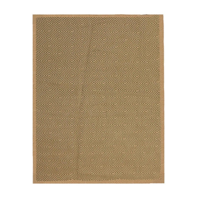 5'x7'6 Machine Made Polypropylene Indoor Outdoor Oriental Area Rug Tan, Sage Color - Oriental Rug Of Houston