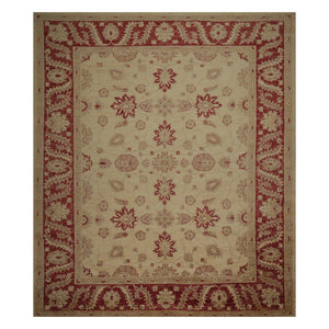 08' 10''x11' 10'' Camel Rust Tan Color Hand Knotted Persian 100% Wool Traditional Oriental Rug