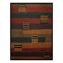 08' 11''x12' 00'' Gold Rust Charcoal Color Hand Knotted Tibetan 100% Wool Modern & Contemporary Oriental Rug