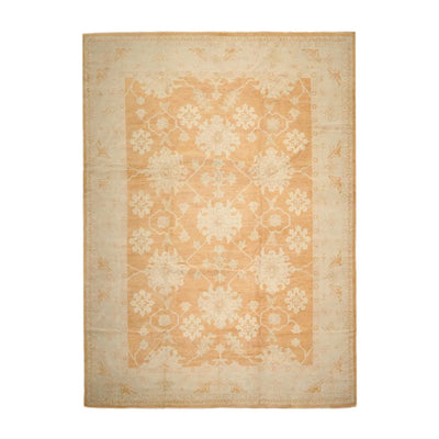 10' x 14' Hand Knotted Bespoke Antique Reproduction Wool Turkish Oriental Rug Burnt Orange - Oriental Rug Of Houston