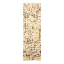 2'4" x 8'3" New Zealand Wool Pixilated Runner Oriental Area Rug Gold - Oriental Rug Of Houston