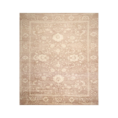 10' x 14' Hand Knotted Tibetan Antique Reproduction Erased Pattern Area Rug Brown - Oriental Rug Of Houston