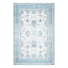Multi Sizes Machine Made Micro PrintedTraditional Oriental Area Rug Gray,Teal Color - Oriental Rug Of Houston