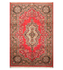 5'11' x 8'11'' Hand Knotted 100% Wool Sarouk Traditional Oriental Area Rug Navy - Oriental Rug Of Houston