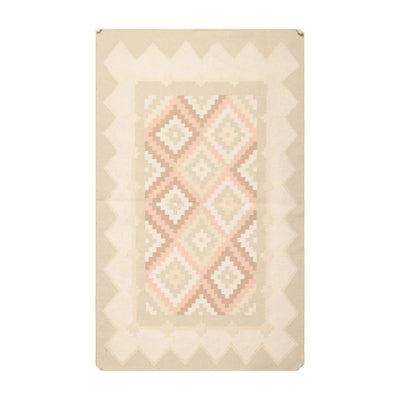 4' x 6' Hand Woven Wool Southwestern Dhurry Kilim Flatweave Area Rug Celadon - Oriental Rug Of Houston