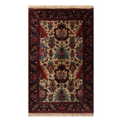 4' x 6' Hand Knotted 100% Wool Arts & Crafts Oriental Area Rug Beige - Oriental Rug Of Houston