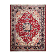12' x15' 3'' Red Ivory Black Color Hand Knotted Persian 100% Wool Traditional Oriental Rug