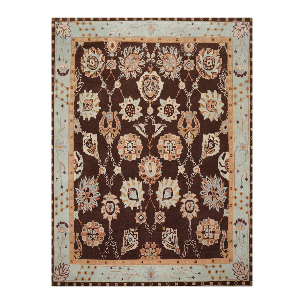 9'2'' x 12'1'' Tufenkian Hand Knotted Arts & Craft Oriental Area Rug Chocolate - Oriental Rug Of Houston