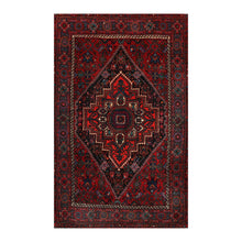 2'7''x4'1'' Hand Knotted Wool Tribal Traditional 200 KPSI Plus Pile Area Rug Red - Oriental Rug Of Houston