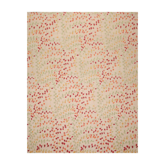 7'11'' x 9'11'' Hand Knotted Tibetan Floral Transitional Oriental Area Rug Beige