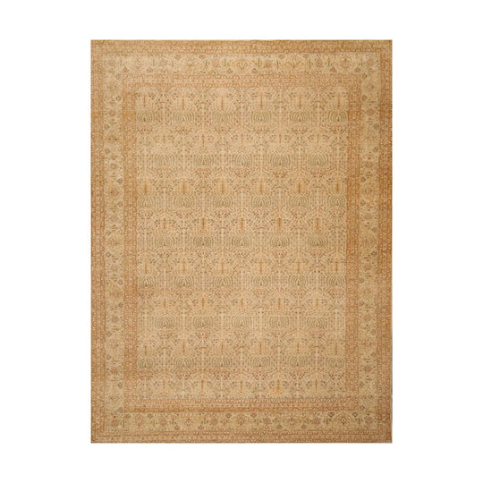 8'7'' x 11'7'' Hand Knotted 100% Wool Tree of life Oriental Area Rug Beige