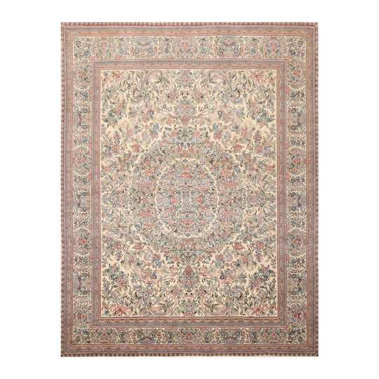 8' x 9'11" Hand Knotted 100% Wool Pak-Parsian 16/18 300 KPSI Area Rug Ivory