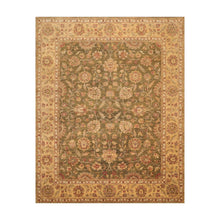 8' x9' 10'' Pistacchio Gold Beige Color Hand Knotted Persian 100% Wool Traditional Oriental Rug