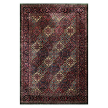 6' 5''x9' 6'' Plum Blue Beige Color Hand Knotted Persian 100% Wool Traditional Oriental Rug