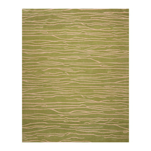 8' x10'  Lime Beige Color Hand Knotted Tibetan 100% Wool Modern & Contemporary Oriental Rug
