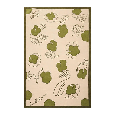 6'x 9' Hand Knotted Tibetan Wool Hip Designer Modern Oriental Area Rug Beige - Oriental Rug Of Houston