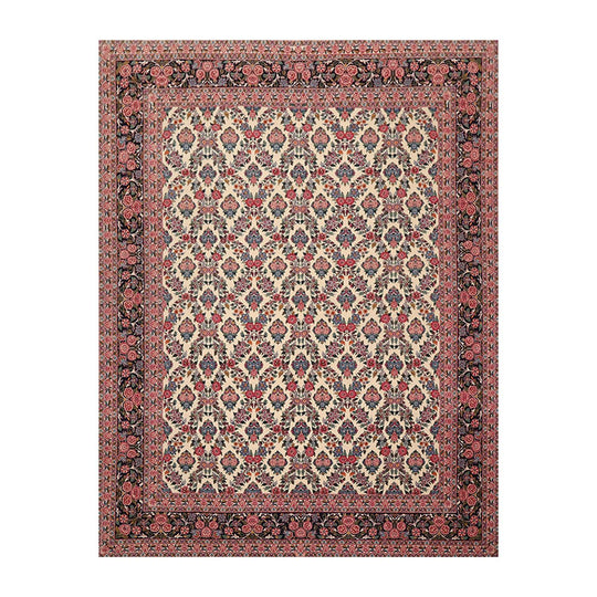 8'2" x 10'7" Hand Knotted Wool PakPersian 16/18 300 KPSI Oriental Area Rug Ivory