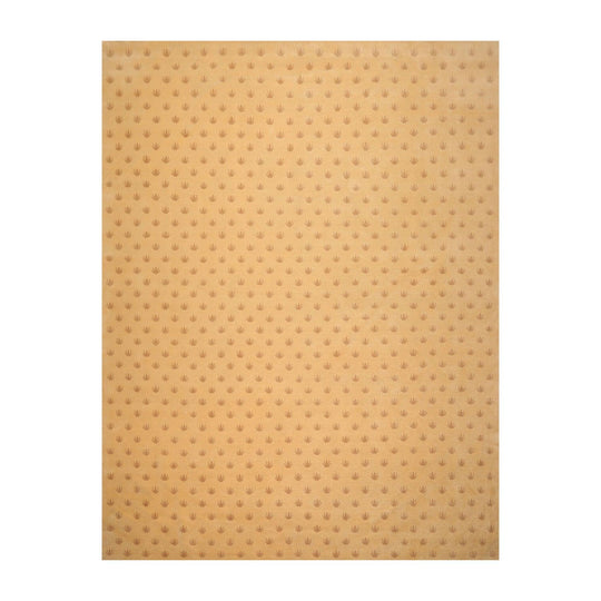 9' x 11'8" Premium Hand Knotted Tibetan Wool Frog Foot Area Rug Caramel