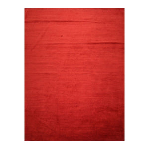9' 1''x11' 11'' Red Color Hand Knotted Tibetan 100% Wool Modern & Contemporary Oriental Rug