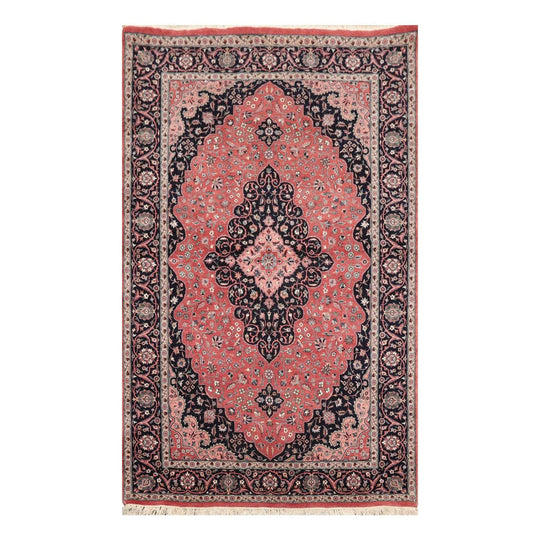 4'8'' x 7'1'' Hand Knotted Tabriz 100% Wool Traditional Oriental Area Rug Rust