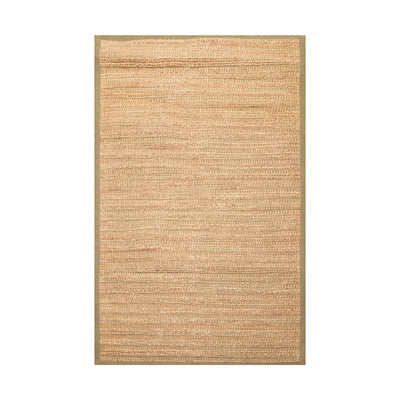5' x 8' Hand Knotted Jute & Rayon Solid Traditional Oriental Area Rug Tan - Oriental Rug Of Houston
