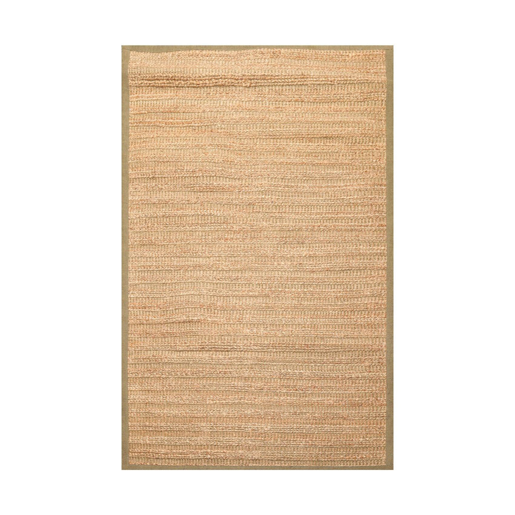 5' x 8' Hand Knotted Jute & Rayon Solid Traditional Oriental Area Rug Tan - Oriental Rug Of Houston